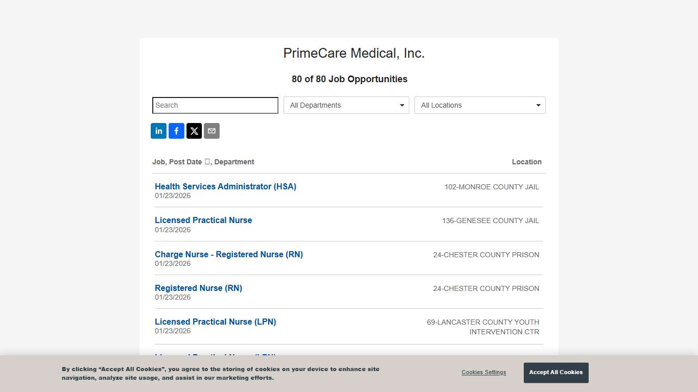 PrimeCare Medical, Inc. - Job Opportunities